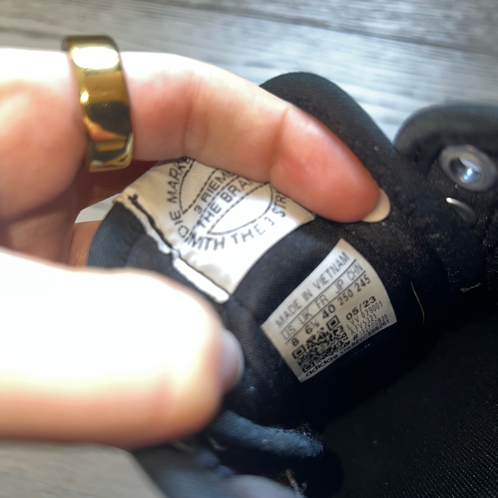 Adidas Black and White Athletic Shoes - Picture 5 of 6